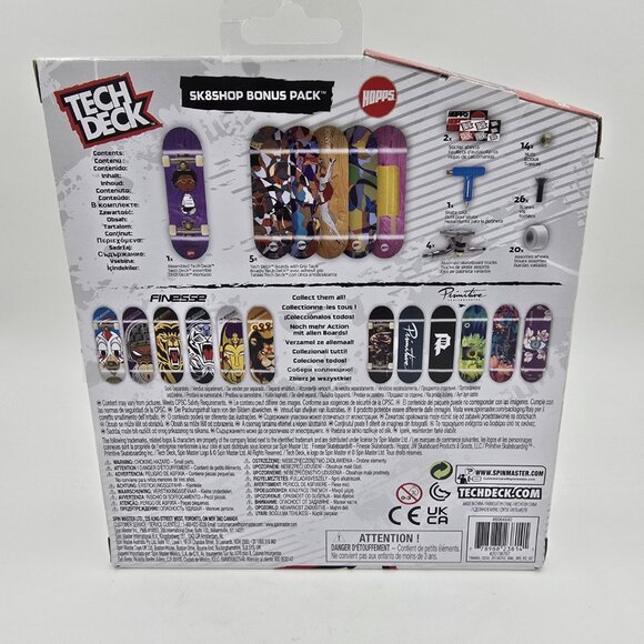 Tech Deck Finger Skateboards Sk8shop Bonus Pack Includes 6 Boards - Picture 2 of 4